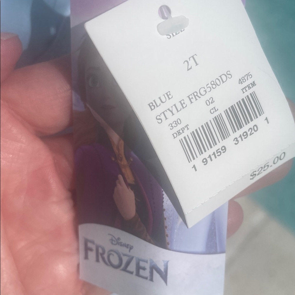 NWT | Elsa Disney Frozen Blue Dress | 2T - Picture 2 of 7
